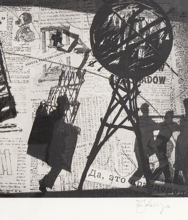 William Kentridge, Portable Monuments, Photogravure, sugarlift, drypoint scraping and burnishing, 2010, Caviar20, South African Artist