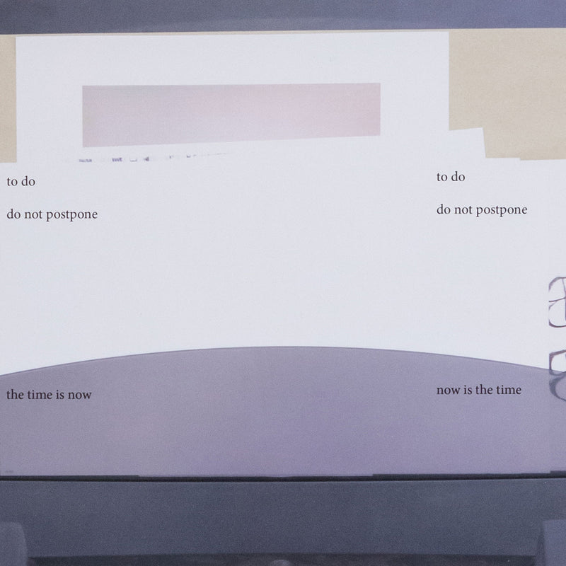 Wolfgang Tillmans, Do Not Postpone, Inkjet print on paper, UK, 2020, 