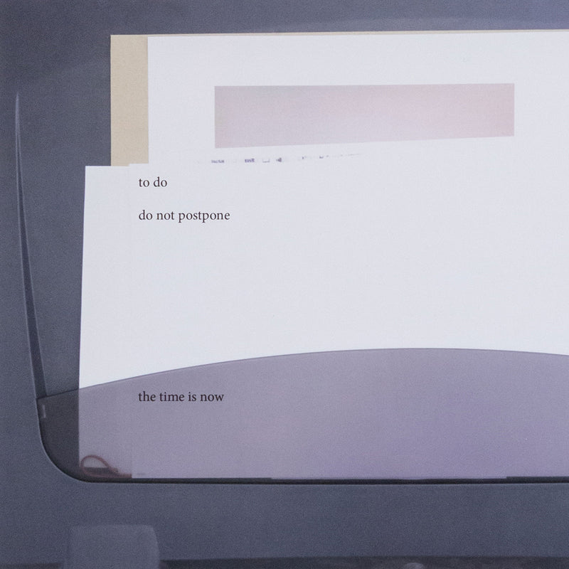 Wolfgang Tillmans, Do Not Postpone, Inkjet print on paper, UK, 2020, 