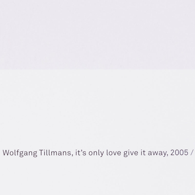 Original Wolfgang Tillmans, German contemporary artist, Wolfgang Tillmans  “It’s Only Love Give It Away”  2018, USA  Edition of 200  Offset lithograph printed in colours  33” H x 23 ⅖” W (unframed)  Very Good Condition