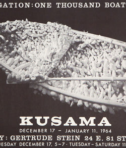 Yayoi Kusama, Gertrude Stein Exhibition Poster, Offset lithograph, 1963, Caviar20, Japanese Artist