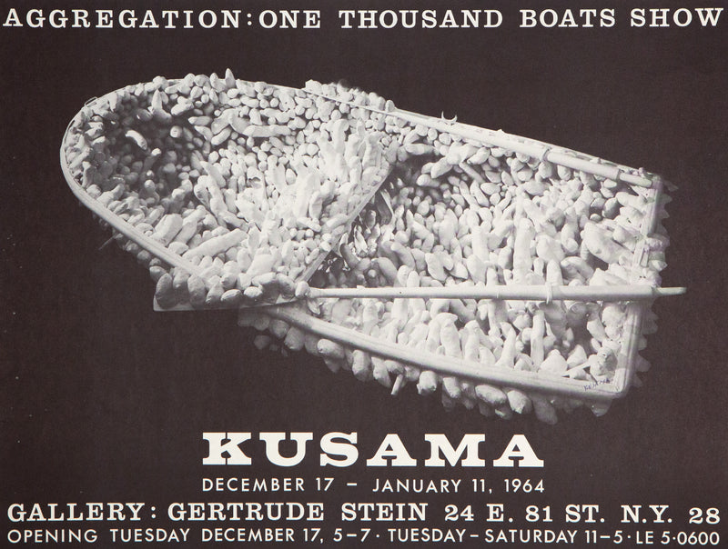 Yayoi Kusama, Gertrude Stein Exhibition Poster, Offset lithograph, 1963, Caviar20, Japanese Artist