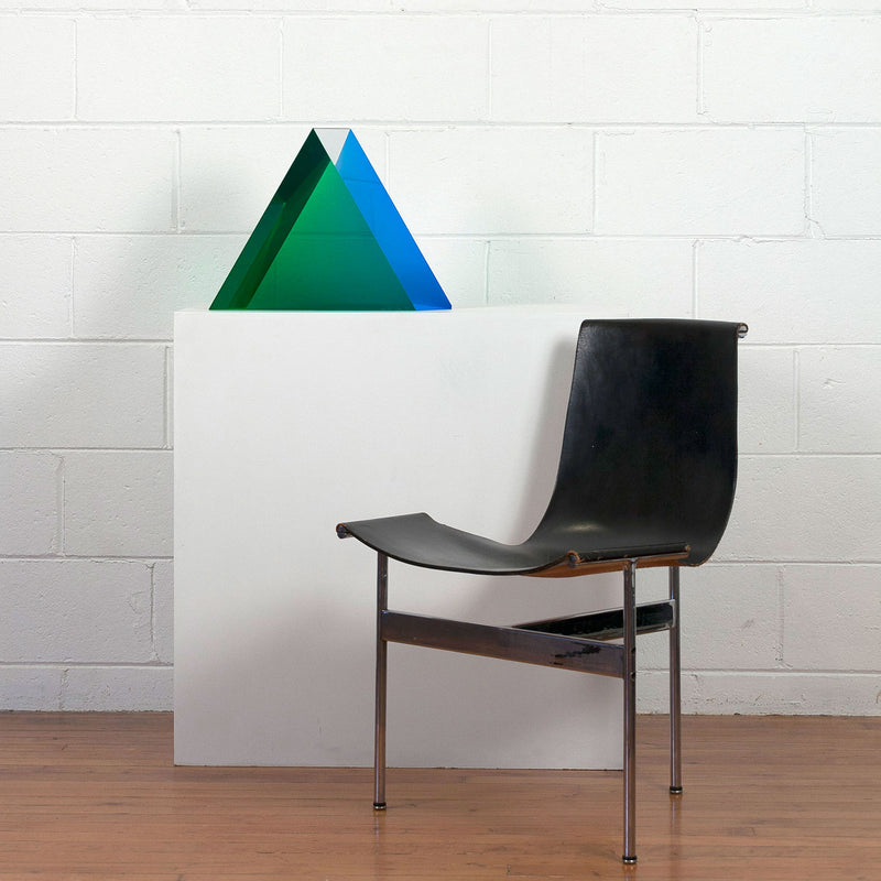 Vasa Mihich triangle acrylic green Caviar20 sculpture
