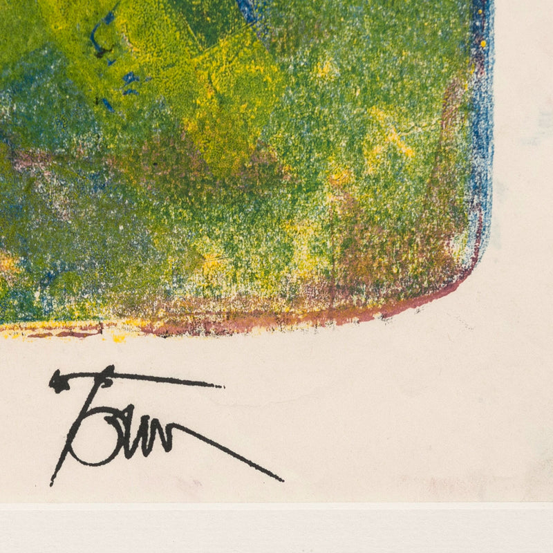 HAROLD TOWN "LAGOON" SINGLE AUTOGRAPHIC PRINT, 1956