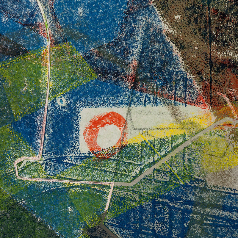 HAROLD TOWN "LAGOON" SINGLE AUTOGRAPHIC PRINT, 1956