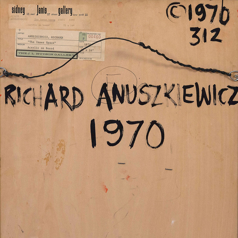 RICHARD ANUSZKIEWICZ "INNER SPACE" PAINTING, 1970