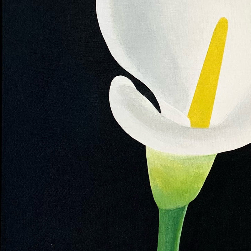 CHARLES PACHTER "CALLA LILY" ACRYLIC ON CANVAS, 2021