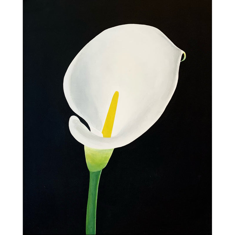 CHARLES PACHTER "CALLA LILY" ACRYLIC ON CANVAS, 2021