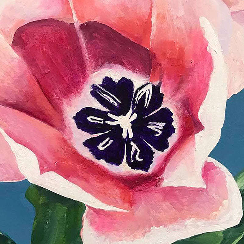 CHARLES PACHTER "MY TULIP" ACRYLIC ON CANVAS, 2021