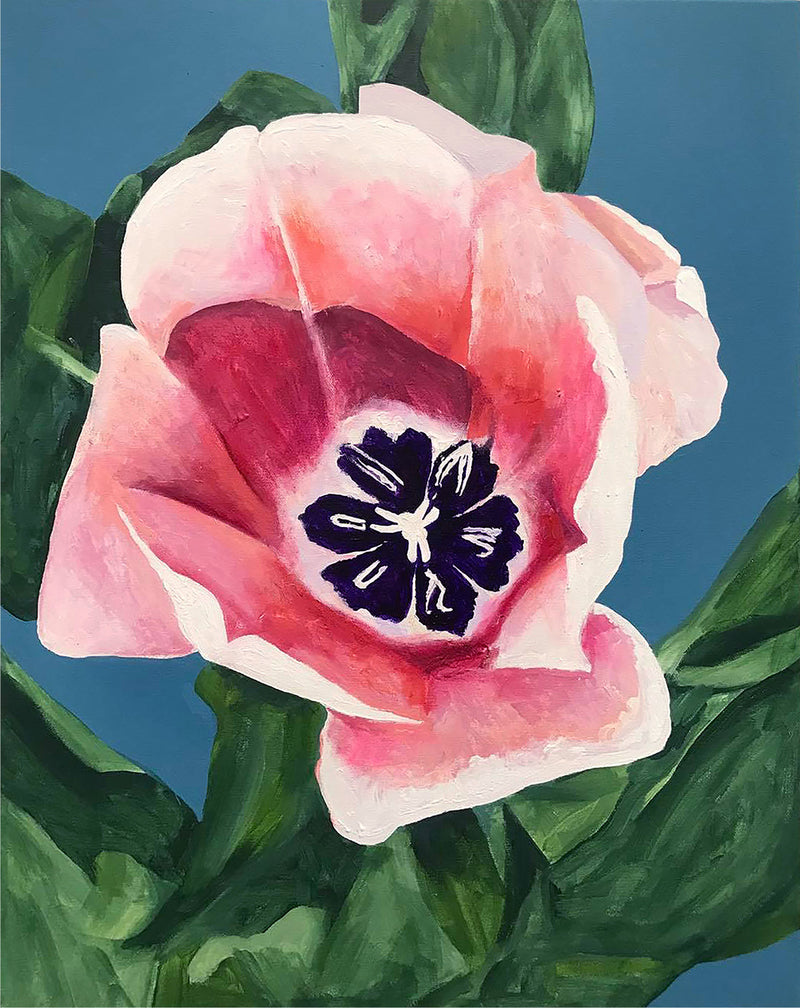 CHARLES PACHTER "MY TULIP" ACRYLIC ON CANVAS, 2021