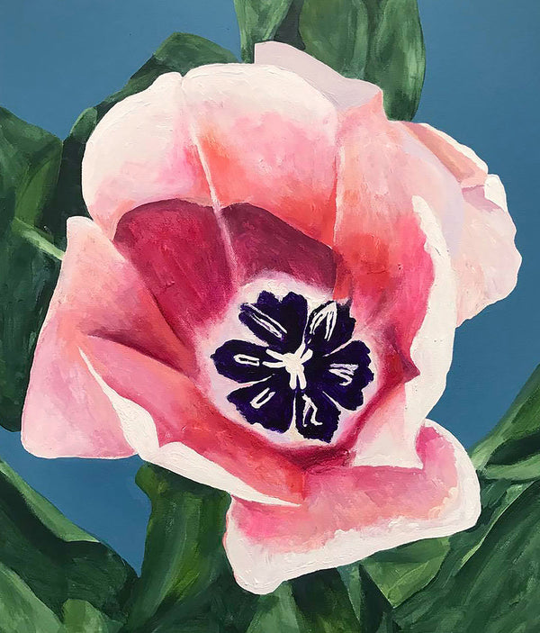 CHARLES PACHTER "MY TULIP" ACRYLIC ON CANVAS, 2021