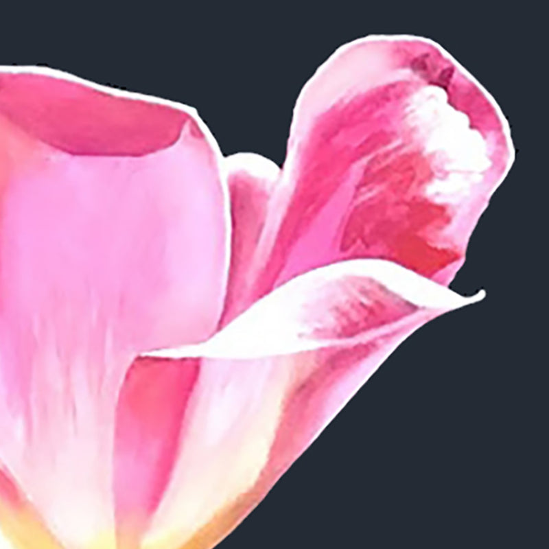 CHARLES PACHTER "PINK TULIP" ACRYLIC ON CANVAS, 2021