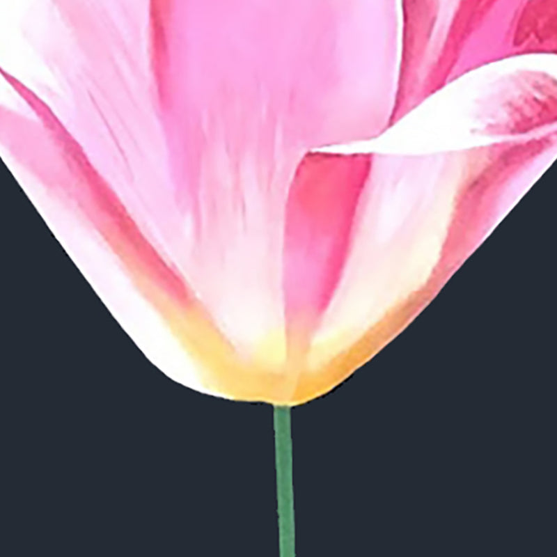 CHARLES PACHTER "PINK TULIP" ACRYLIC ON CANVAS, 2021