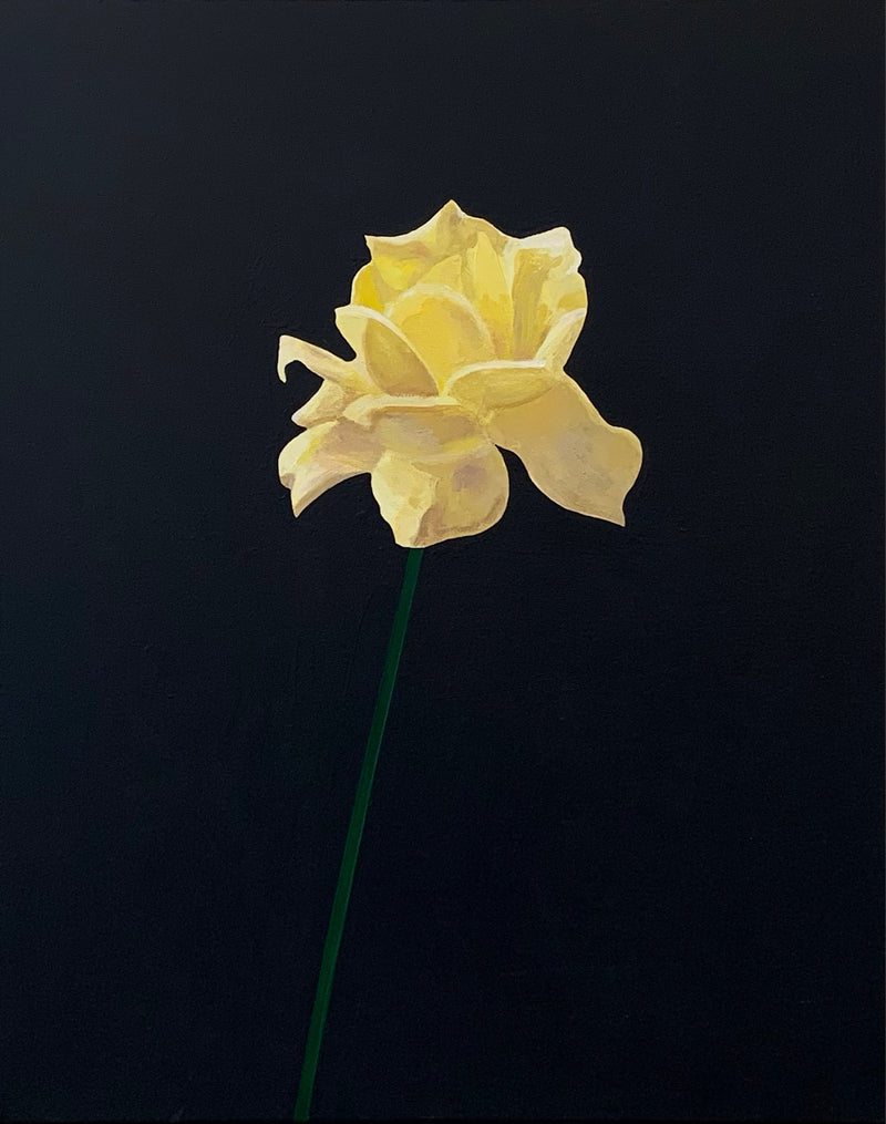CHARLES PACHTER "ROSE" ACRYLIC ON CANVAS, 2021