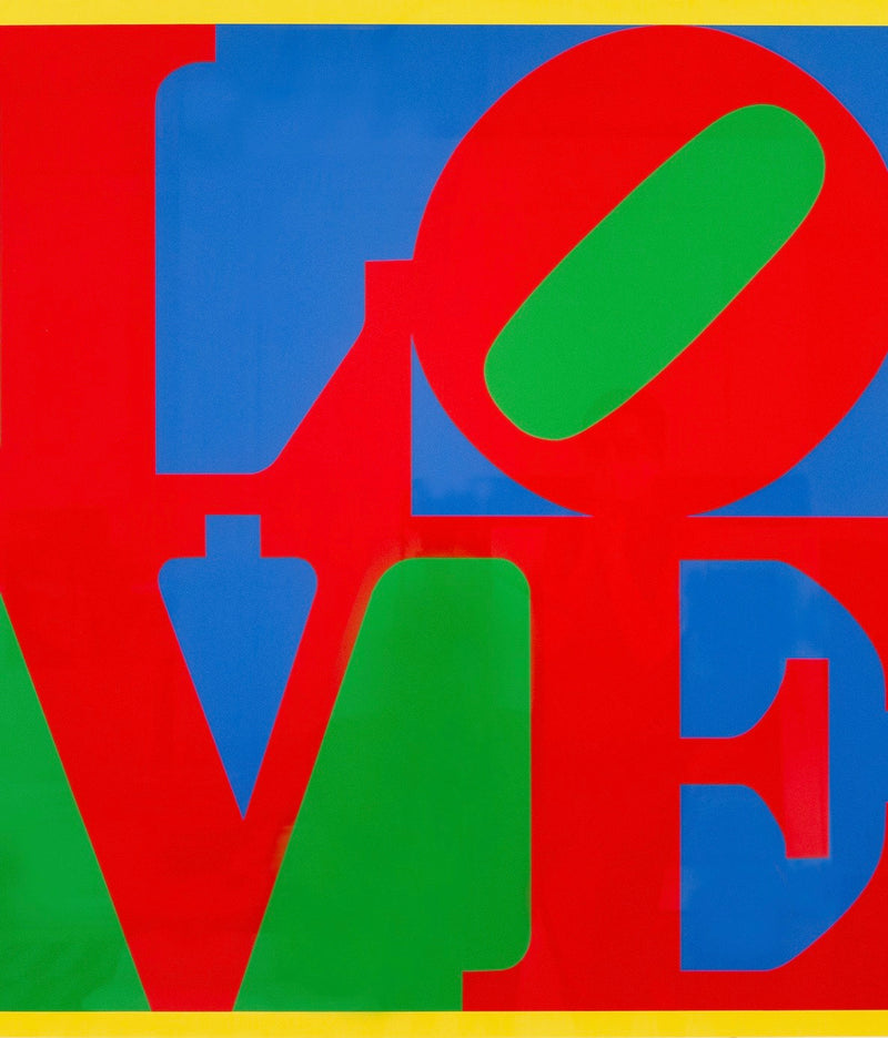 Robert Indiana, Heliotherapy Love, screenprint, 1995 Caviar20