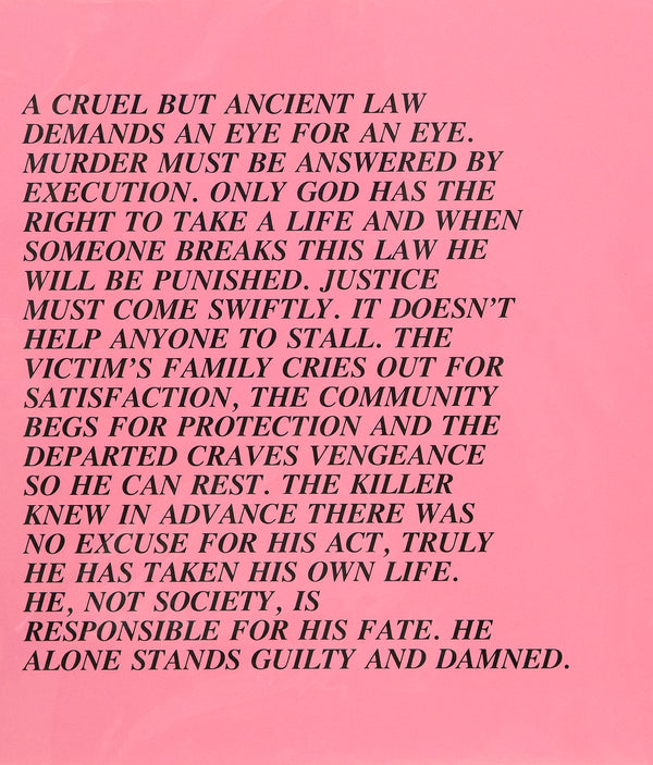 Jenny Holzer Inflammatory Essay, Eye For an Eye, Documenta 1982, Caviar20, full work