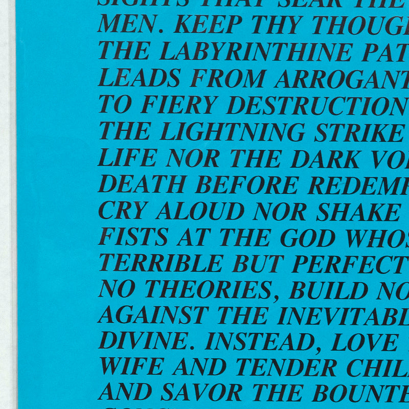 Jenny Holzer, Mortal Eyes, Inflammatory Essay, Documenta 1982, Caviar20, prints