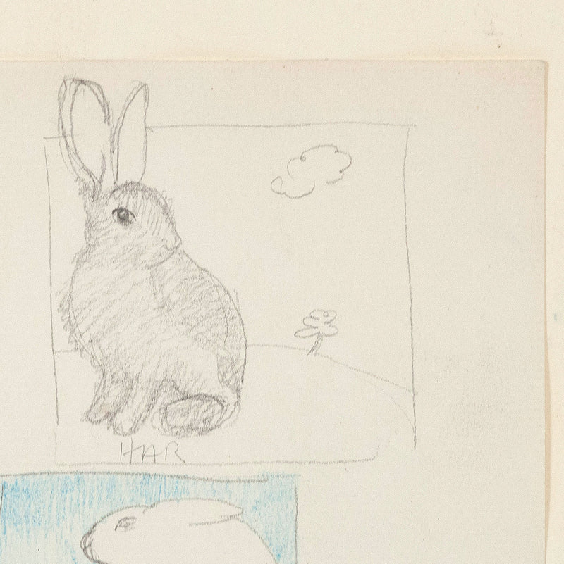 Joyce Wieland bunnies works on paper Caviar20