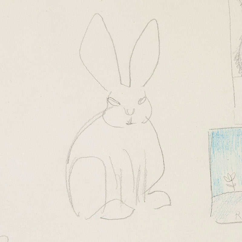 Joyce Wieland bunnies works on paper Caviar20