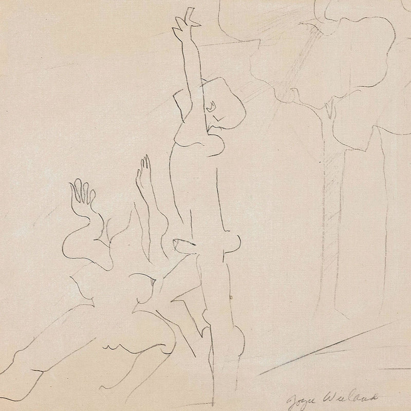 Joyce Wieland Lovers in a park drawing Caviar20