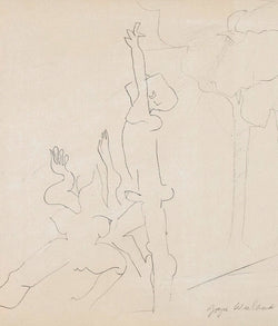Joyce Wieland Lovers in a park drawing Caviar20