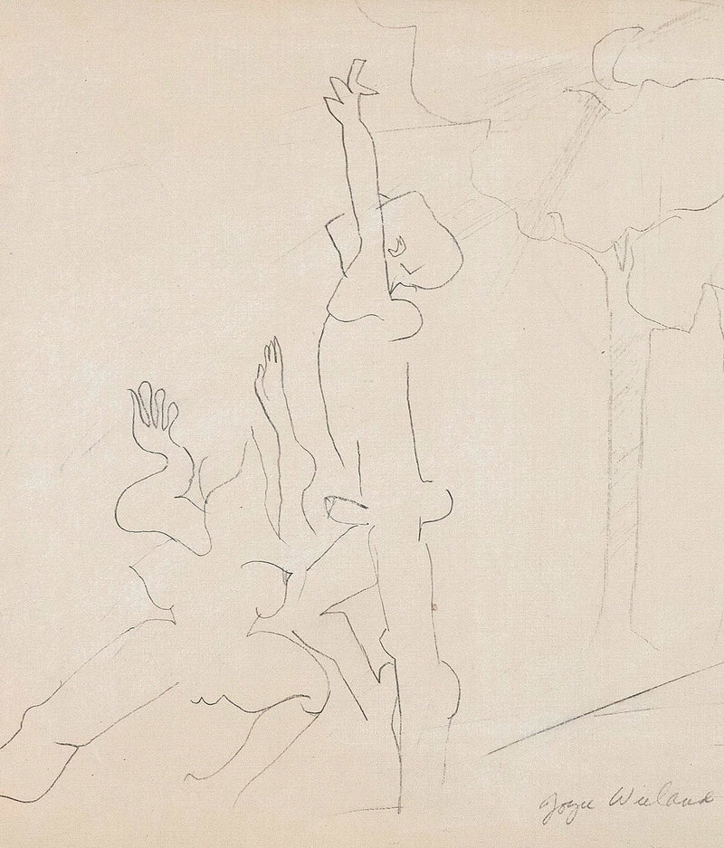 Joyce Wieland Lovers in a park drawing Caviar20