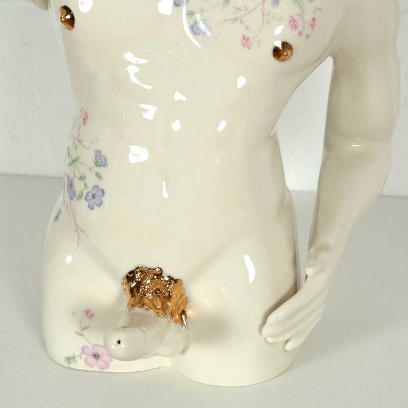 PansyAss Ceramics Floral Gogo Boi Vase made in 2020, Caviar20