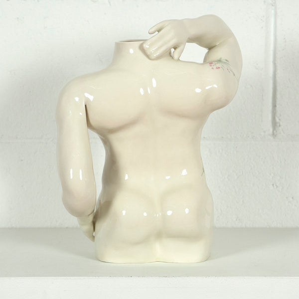 PansyAss Ceramics Floral Gogo Boi Vase made in 2020, Caviar20