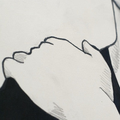 CHARLES PACHTER "UNTITLED PORTRAIT" CIRCA 1985