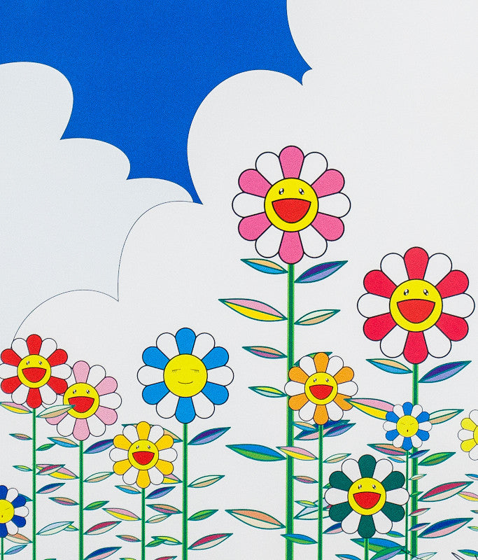 Flores 2, Grabado según Takashi Murakami, prueba de colo…